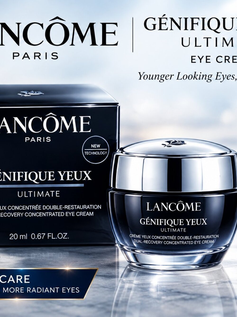 Lancome Genifique Yeux Ultimate Eye Cream – 0.67 oz / 20ml NIB